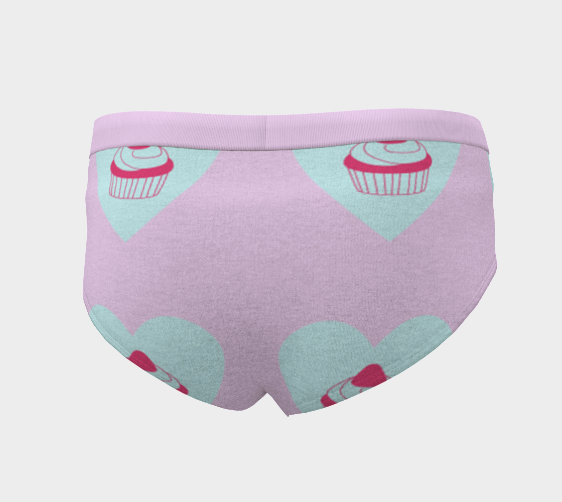 pink cupcake cheeky briefs