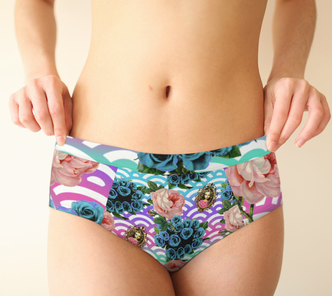 floral waves cheeky briefs