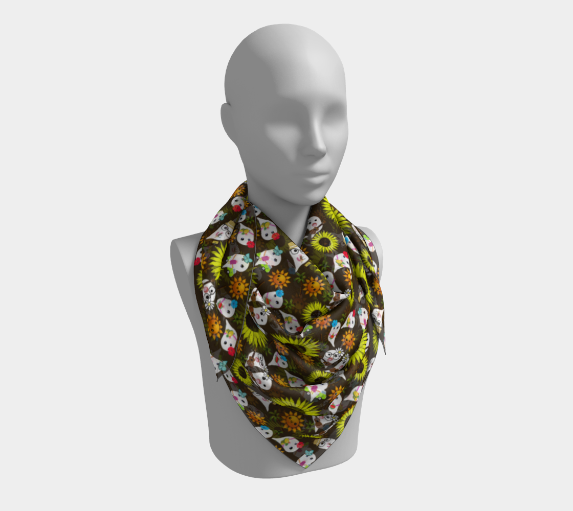 hawaii ghost brown scarf