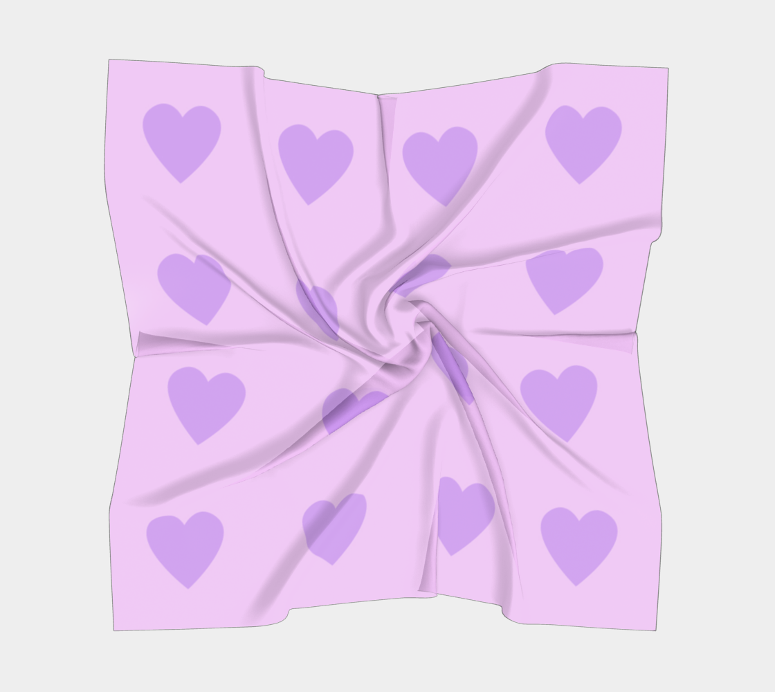 violet heart scarf