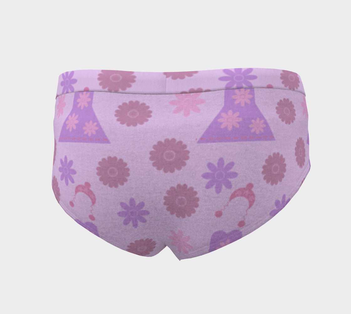 violet pink flower dress cheeky briefs