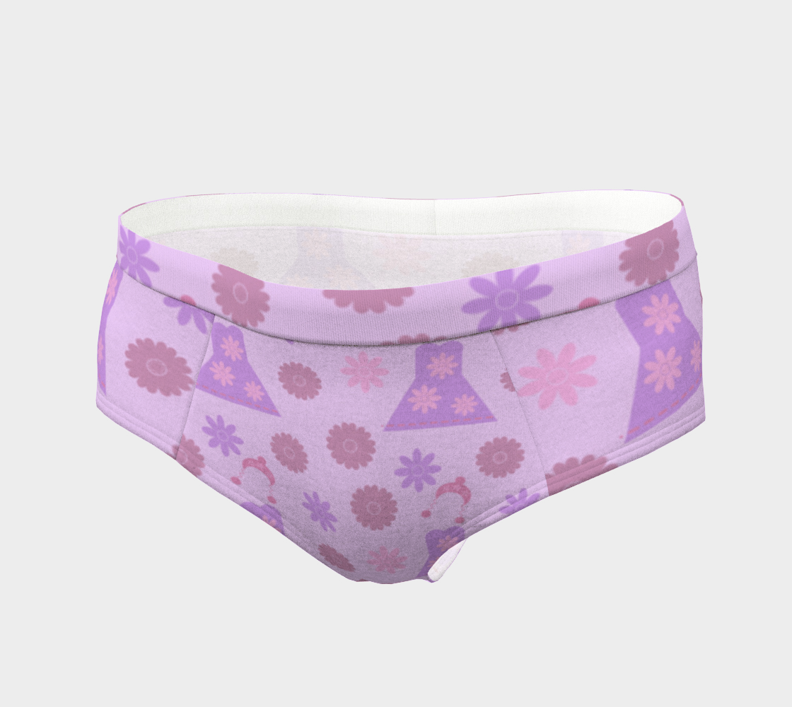 violet pink flower dress cheeky briefs