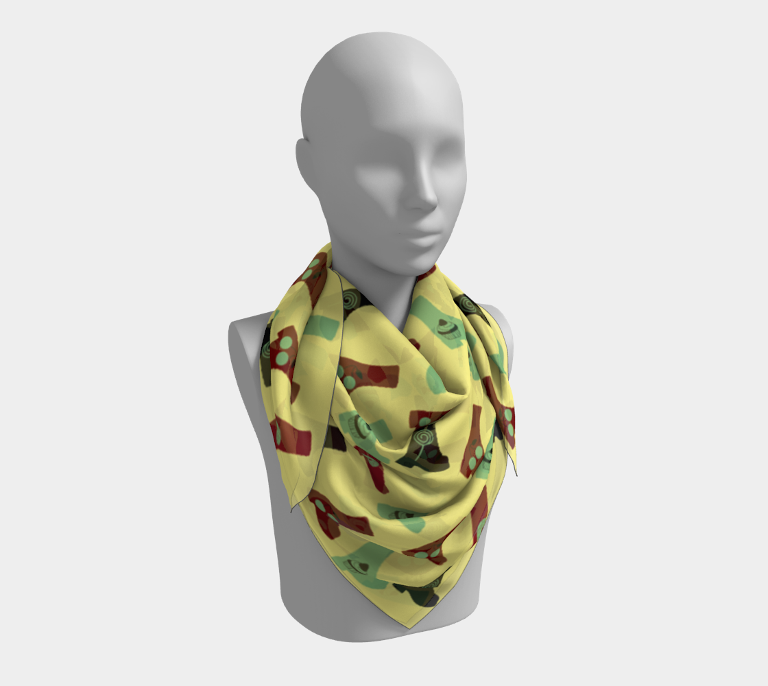 yellow boots scarf