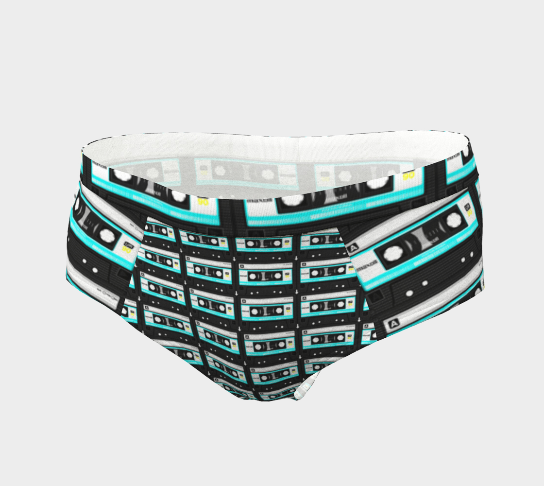 aqua cassette cheeky briefs