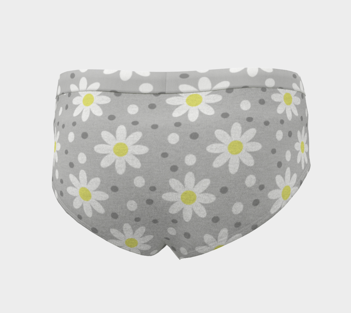 daisy dots grey cheeky briefs