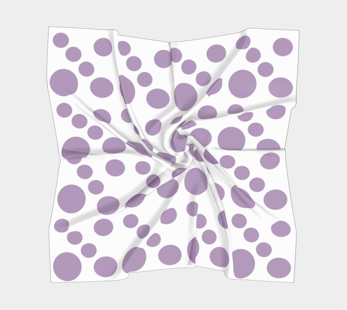 violet dots scarf