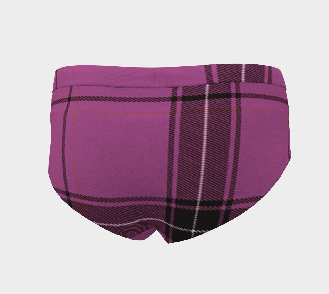 violet plaid cheeky briefs