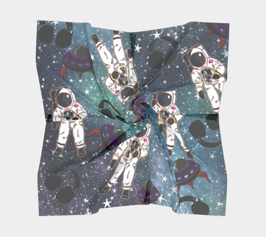 astronaut space galaxy scarf