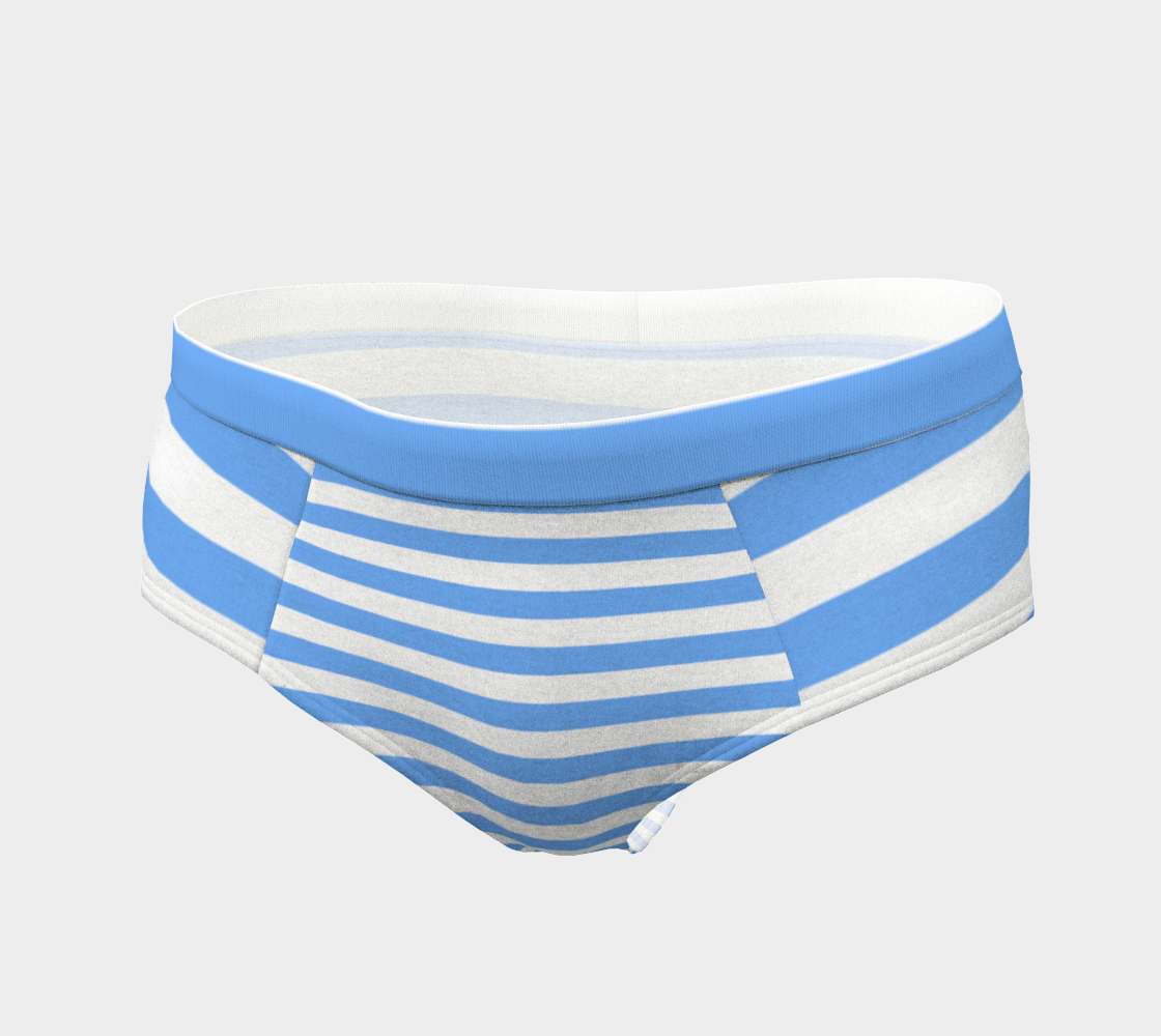 blue stripes cheeky briefs