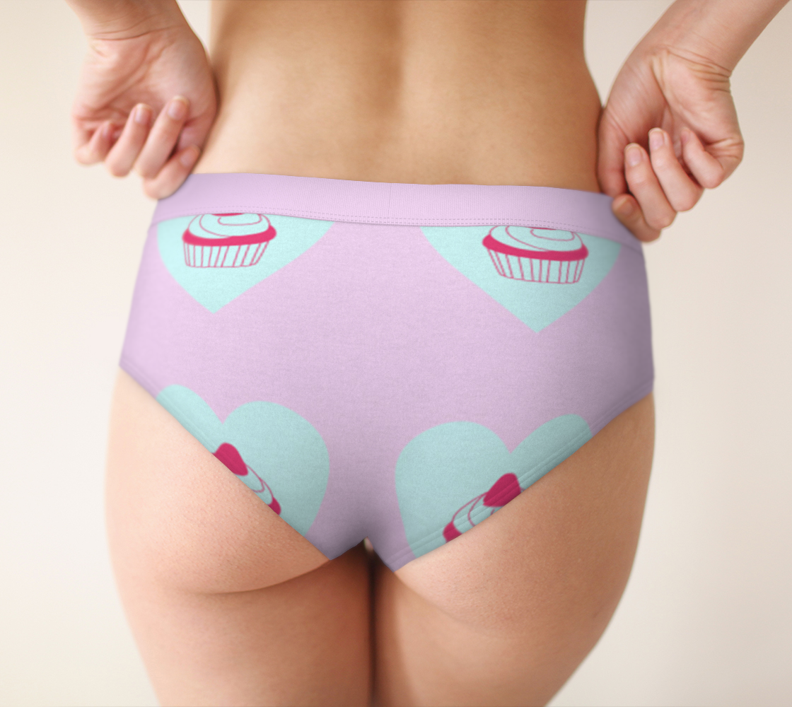 pink cupcake cheeky briefs