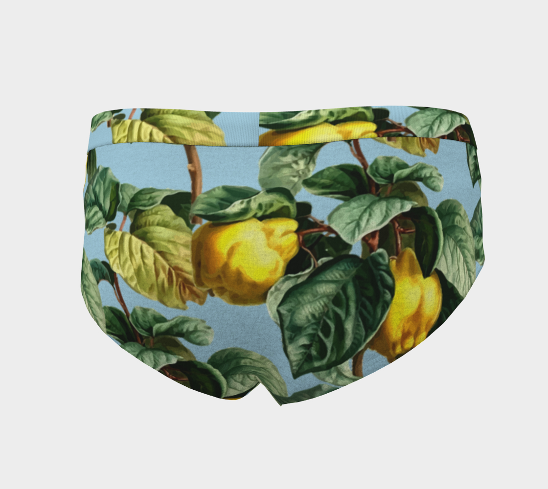 fruit branches blue cheeky briefs