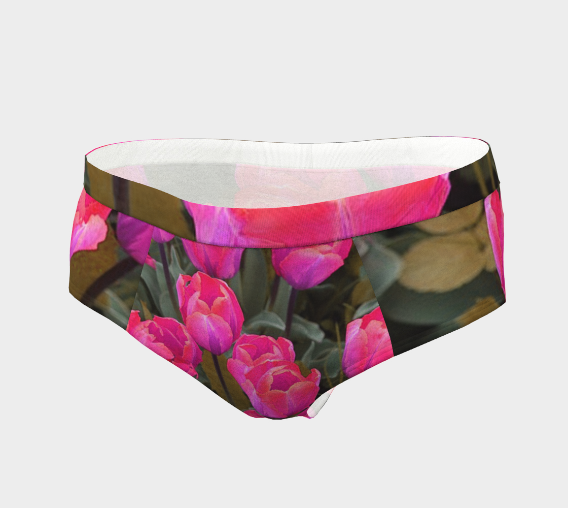 pink tulips cheeky briefs