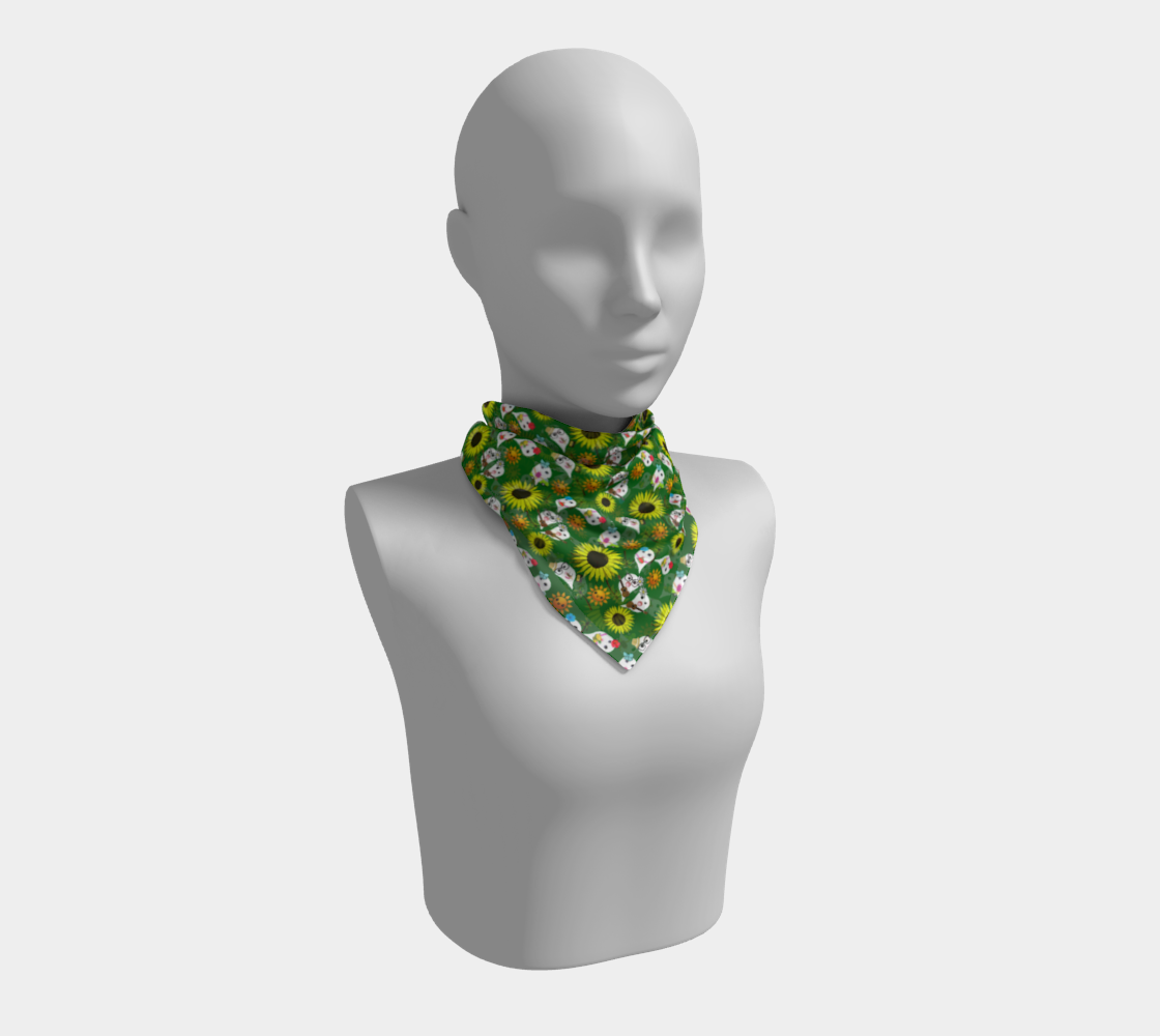 hawaii ghost green scarf