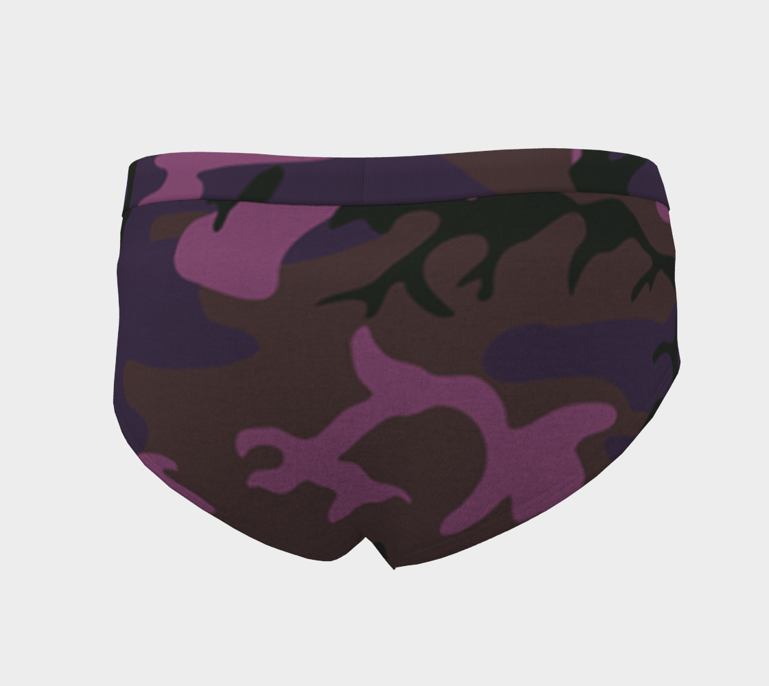 Camouflage violet cheeky briefs