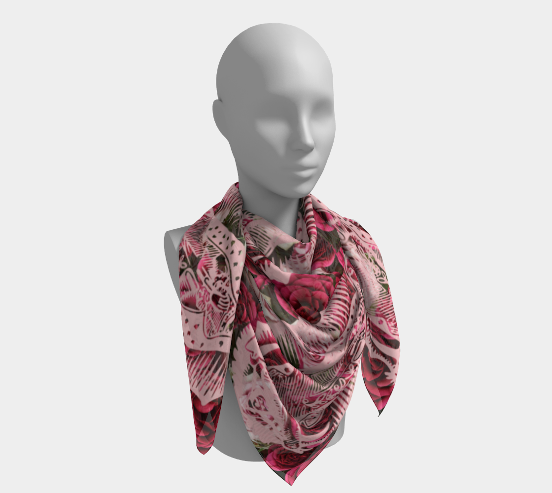 guadalupe roses scarf