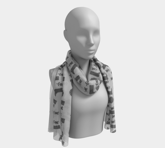 boots grey scarf