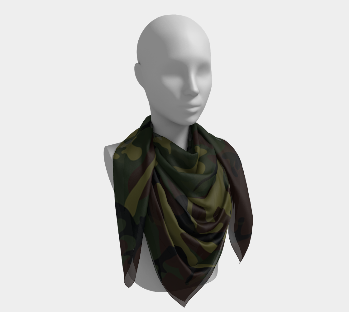 army green camo scarf