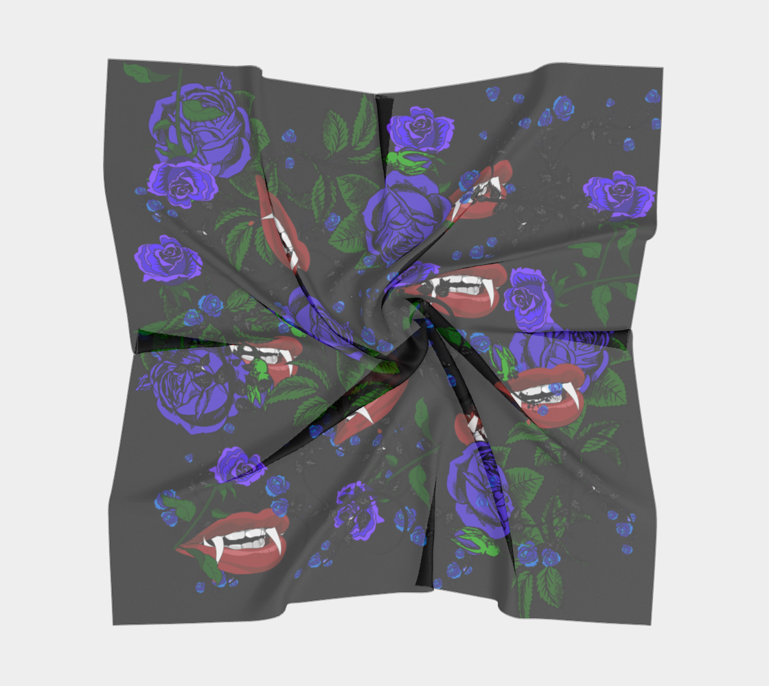 blue rose vampire scarf