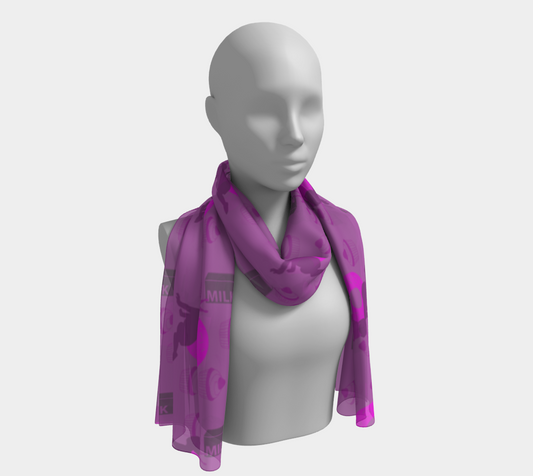 punk baby violet scarf