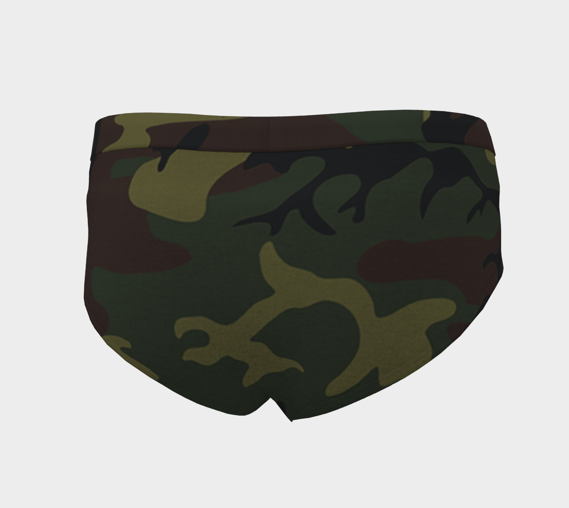 army green camo cheeky briefs