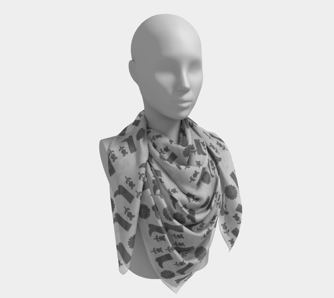 boots grey scarf