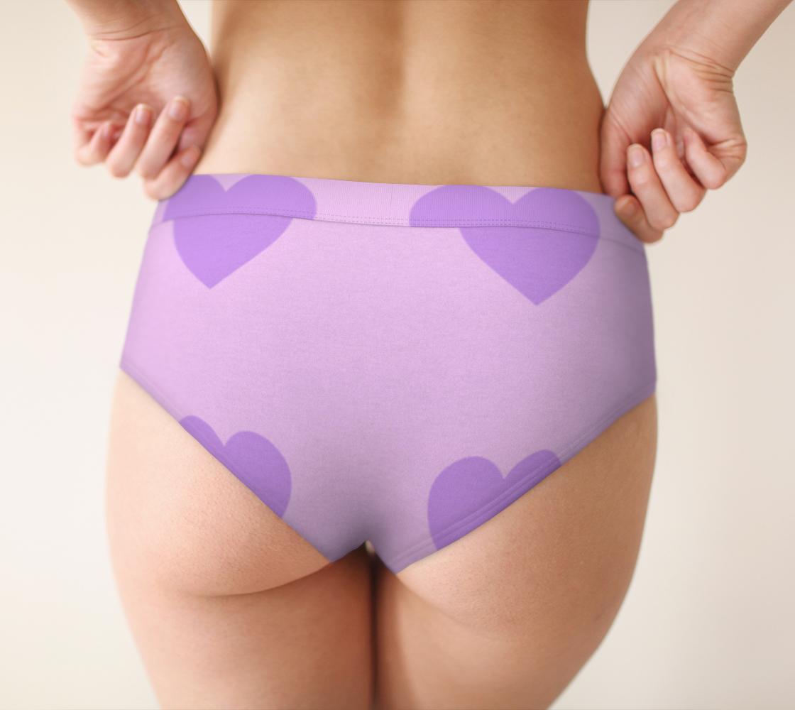 violet heart cheeky briefs