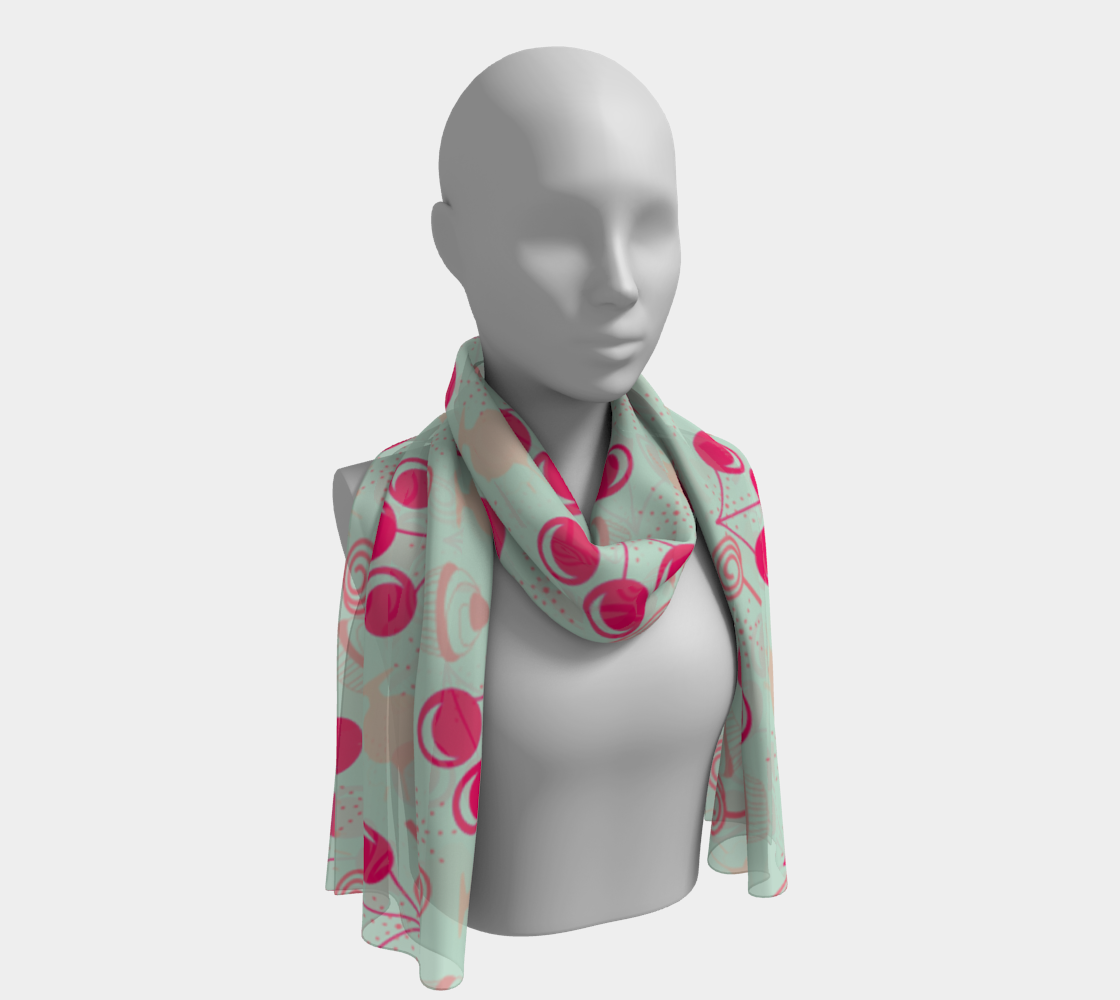 bubblegum cherry scarf