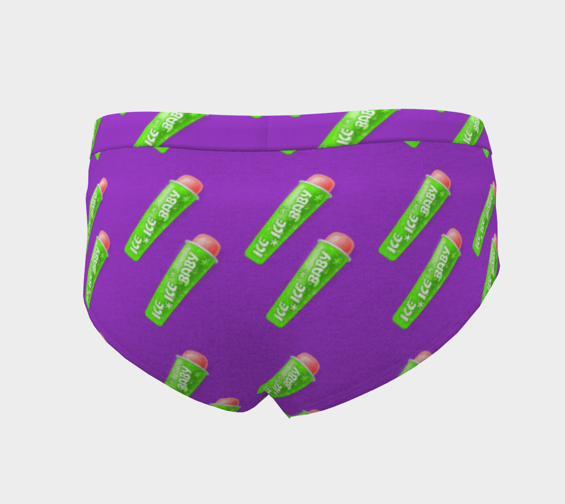 ice freeze purple pattern cheeky briefs