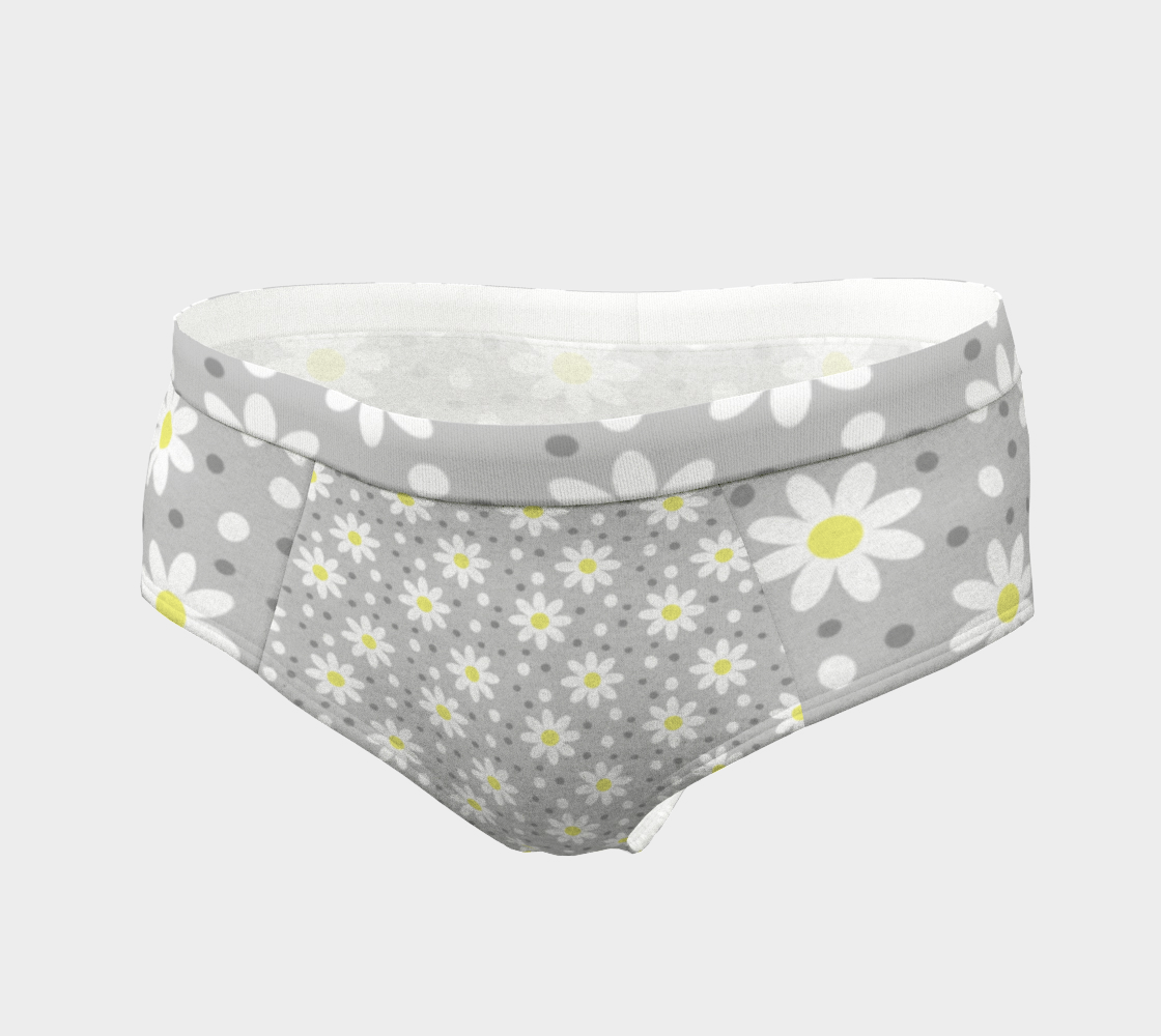 daisy dots grey cheeky briefs