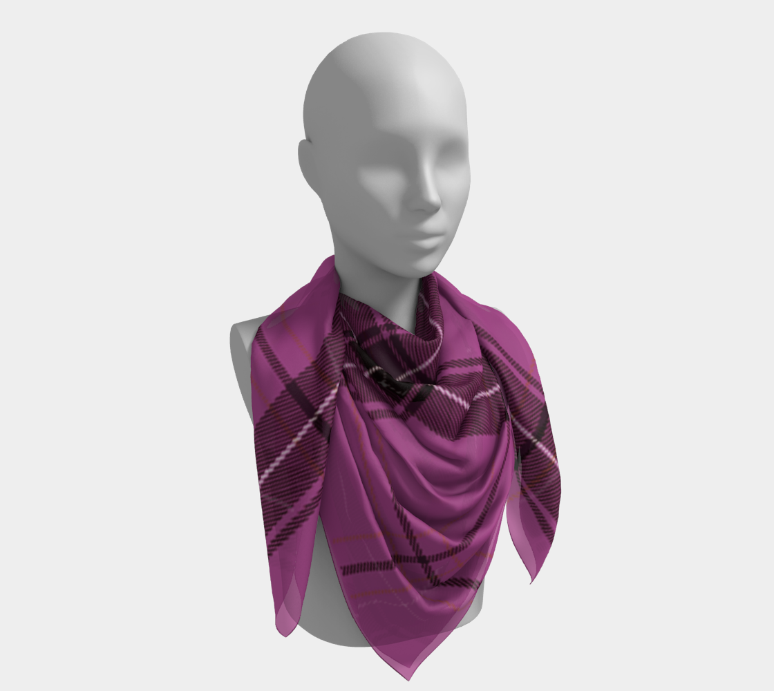 violet plaid scarf