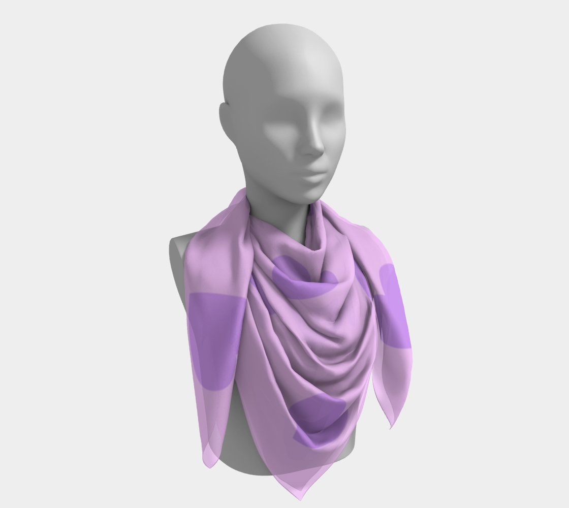 violet heart scarf