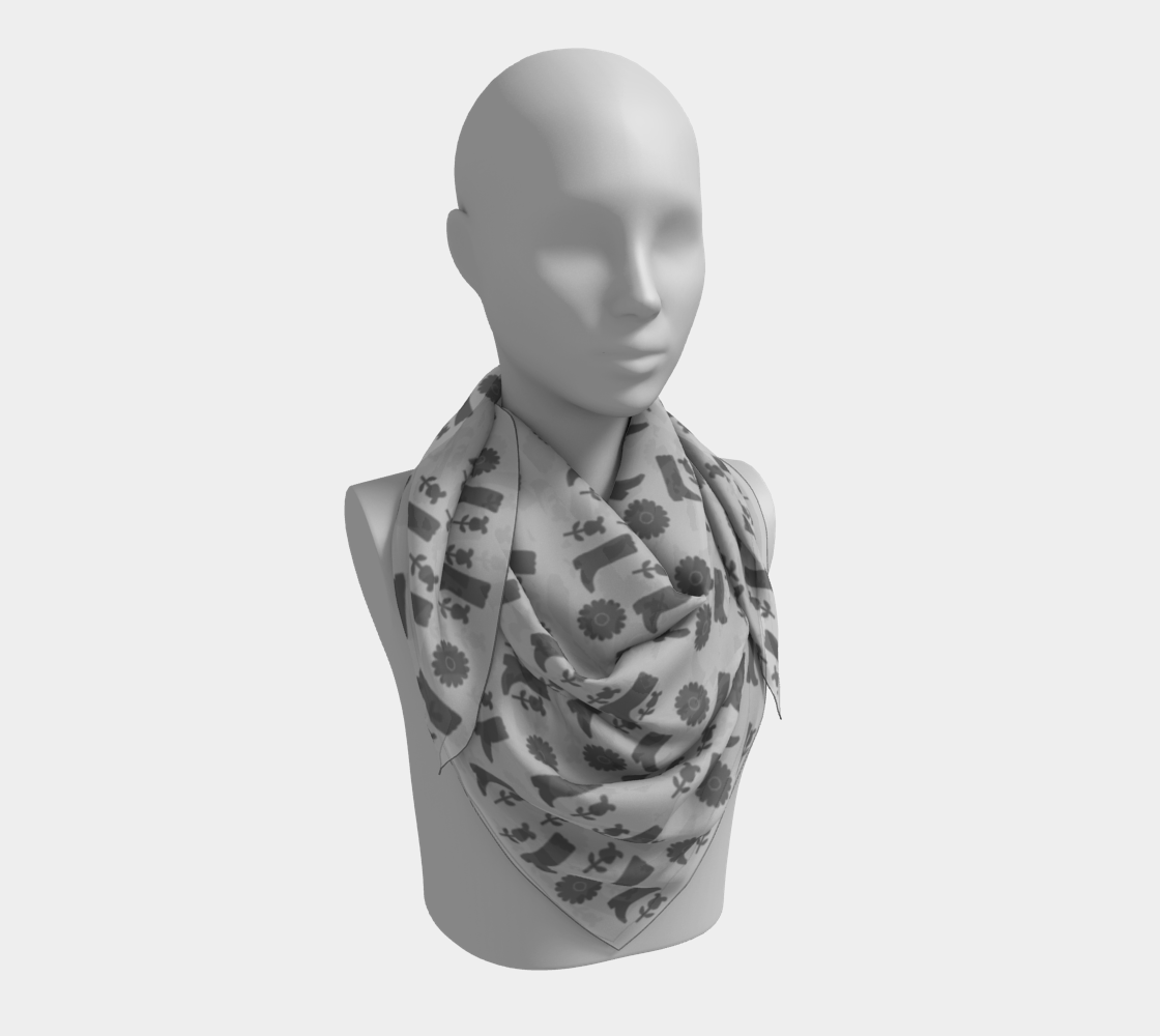 boots grey scarf