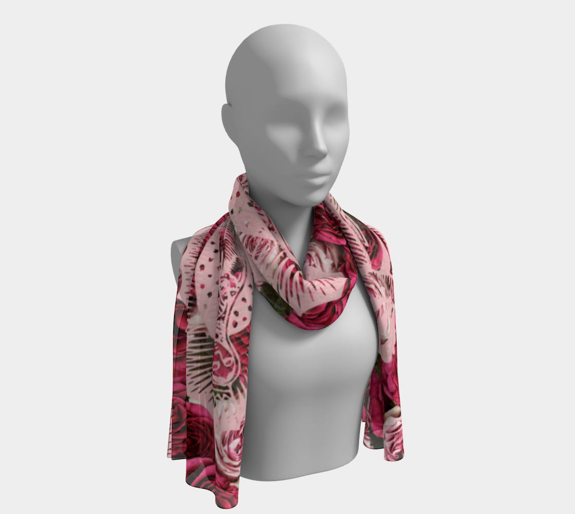 guadalupe roses scarf