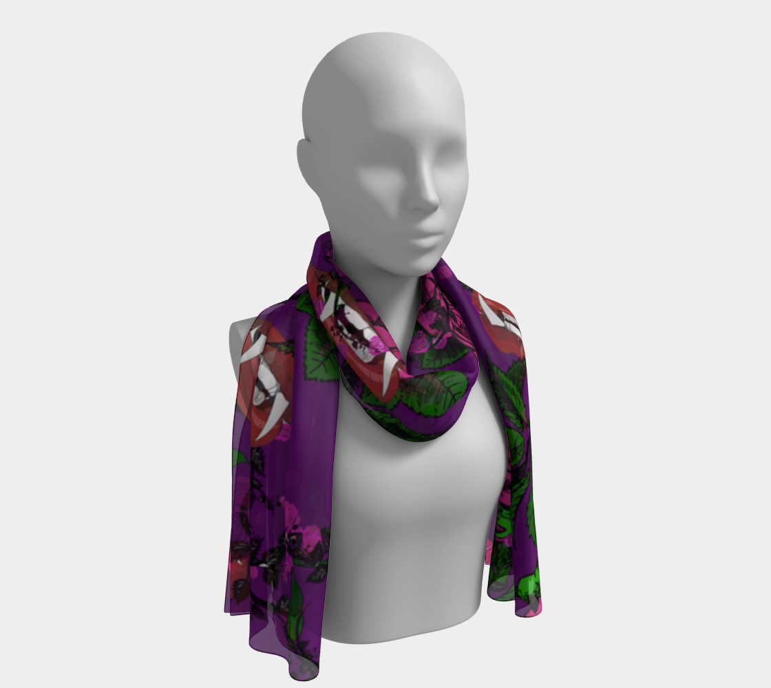 purple  rose vampire scarf