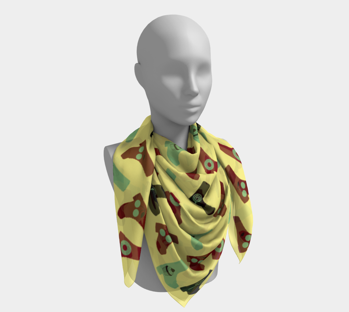 yellow boots scarf