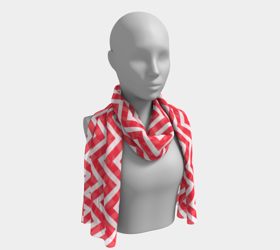 red chevron scarf