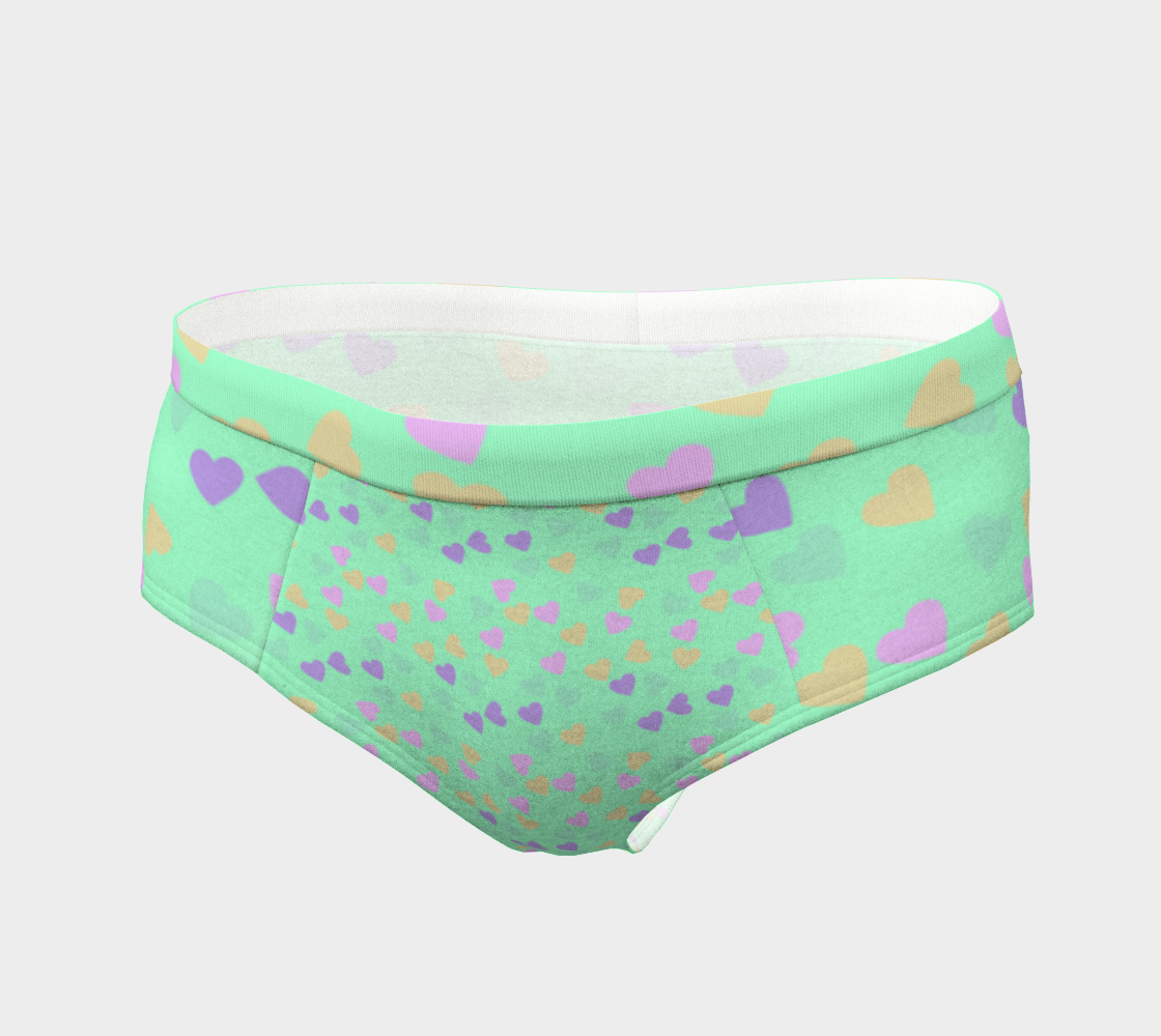 minty hearts cheeky briefs