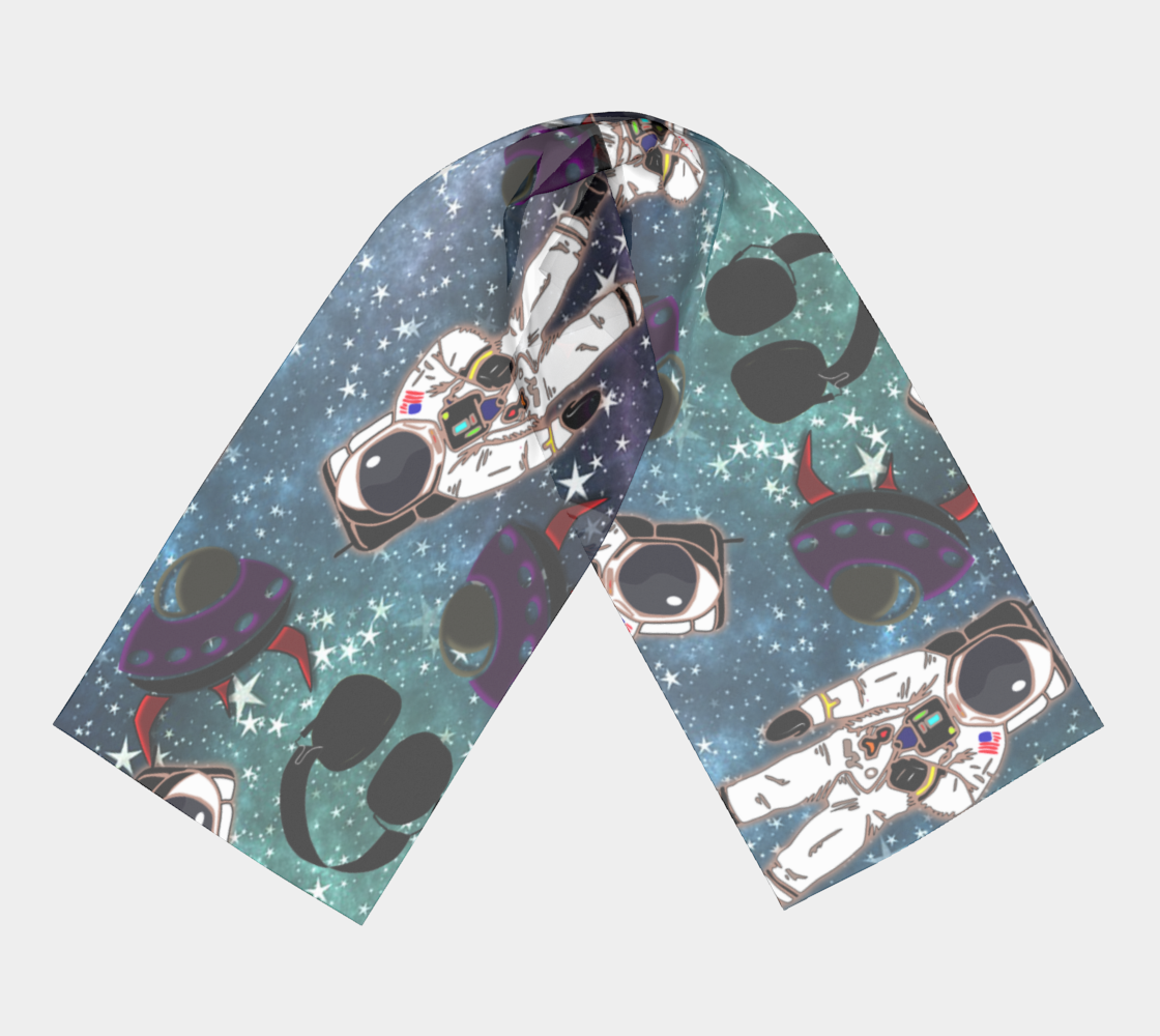 astronaut space galaxy scarf