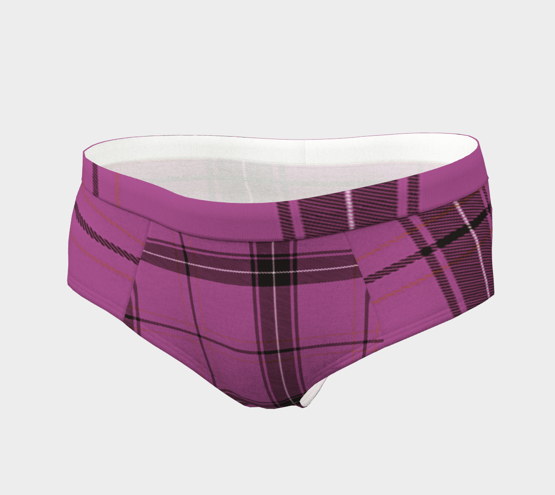 violet plaid cheeky briefs