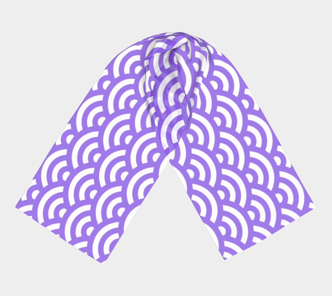 purple waves scarf