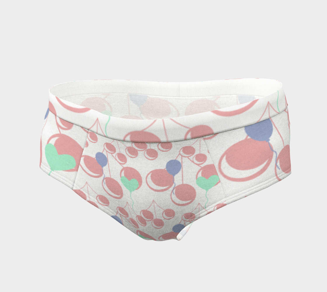 bubblegum cherry white cheeky briefs