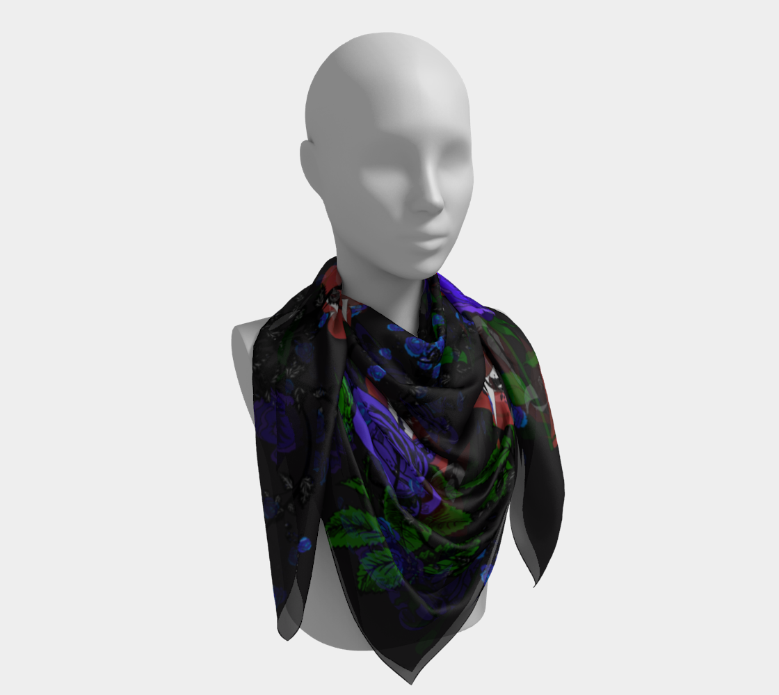 blue rose vampire scarf