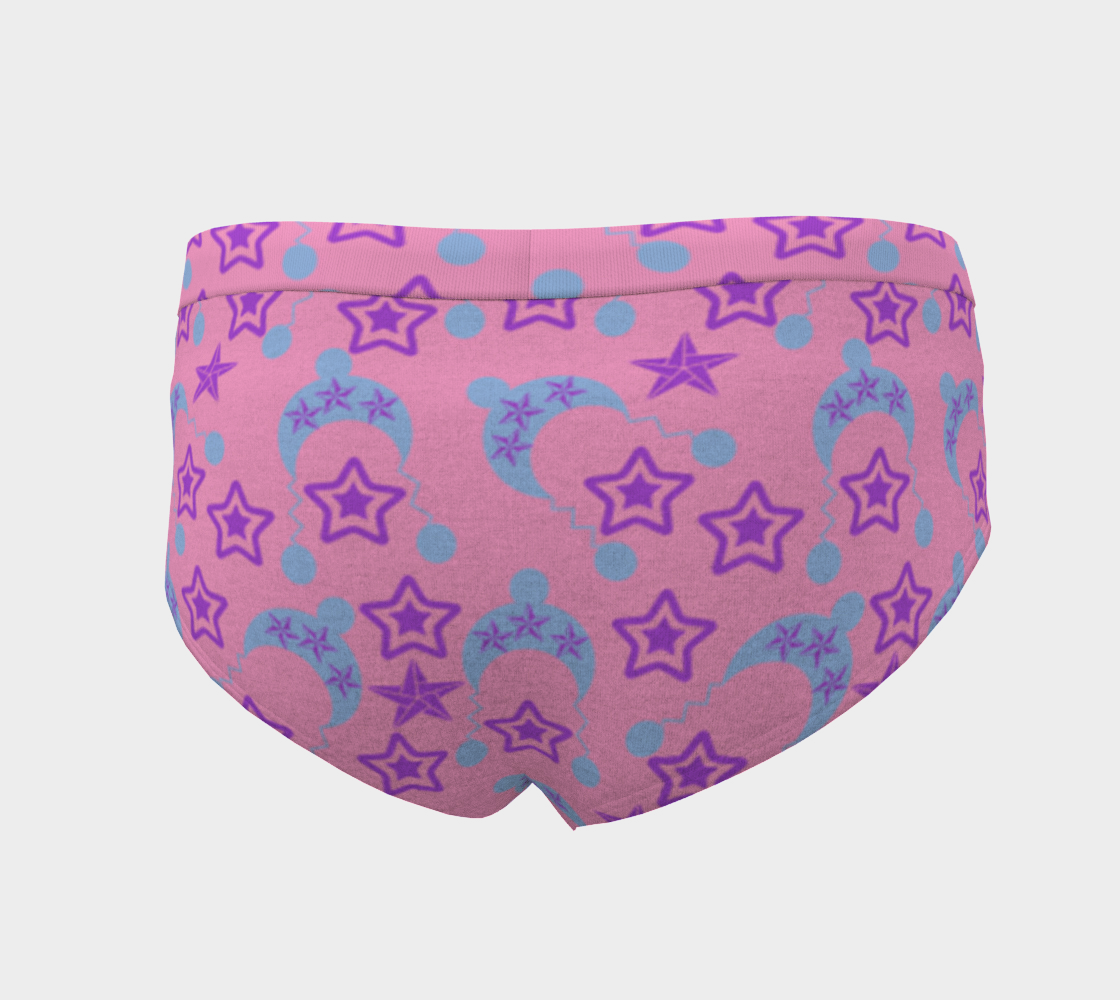 pink star blue hats cheeky briefs