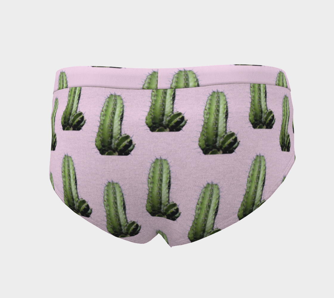 cactus pink pattern cheeky briefs