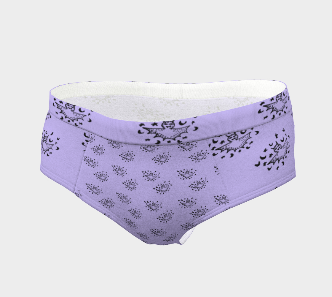 zodiac bat lilac cheeky briefs