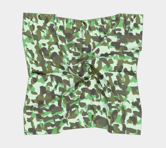 brownish green camo scarf