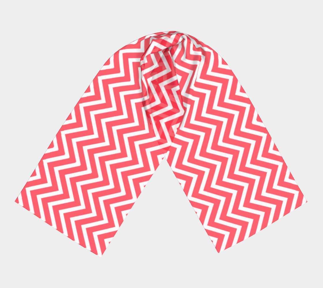 red chevron scarf