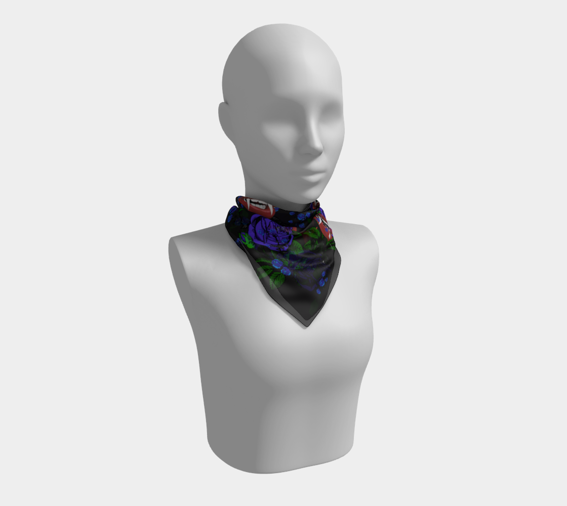 blue rose vampire scarf