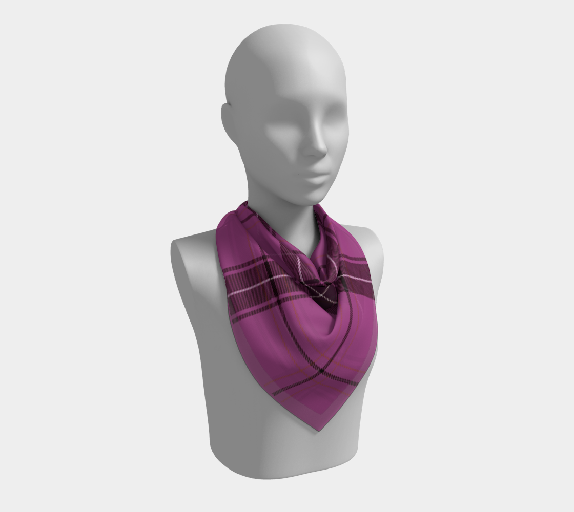 violet plaid scarf