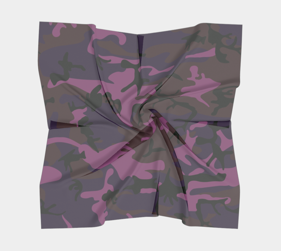 Camouflage violet scarf